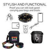Salty Paws Pride training pouch showing storage capacity and accessories included