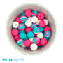 Silicone Beaded Dog Necklace - Set 54