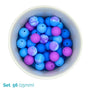 Silicone Beaded Dog Necklace - Set 56