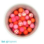 Silicone Beaded Dog Necklace - Set 57