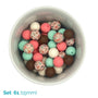 Silicone Beaded Dog Necklace - Set 61