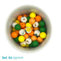 Silicone Beaded Dog Necklace - Set 62