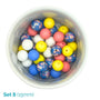 Silicone Beaded Dog Necklace - Set 8