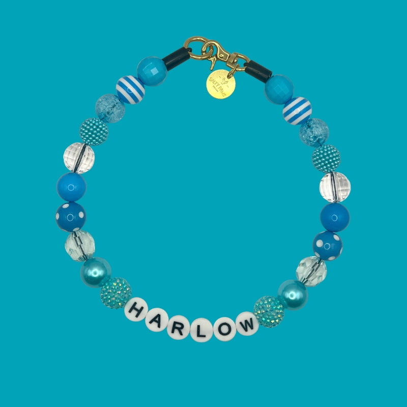 Bubblegum Beaded Dog Necklace