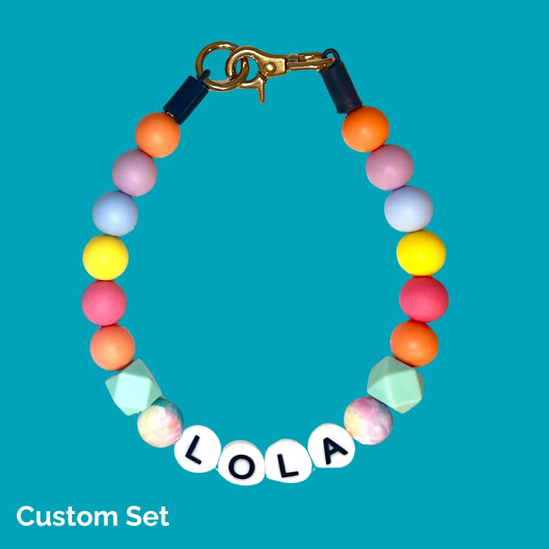 Silicone Beaded Dog Necklace