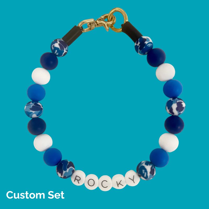Silicone Beaded Dog Necklace