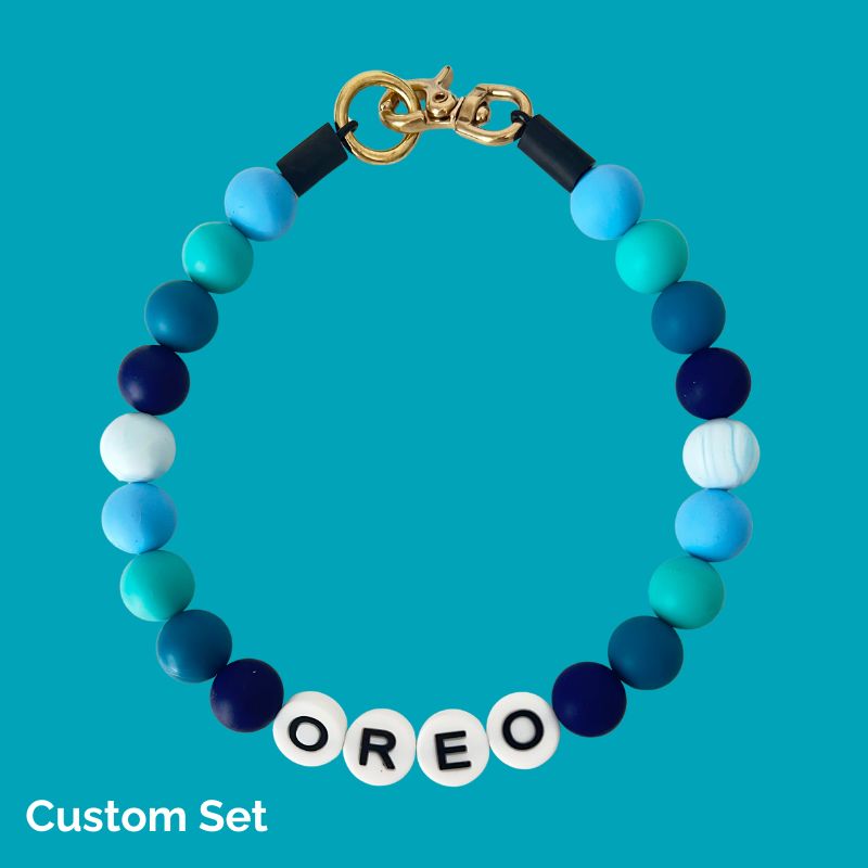 Silicone Beaded Dog Necklace