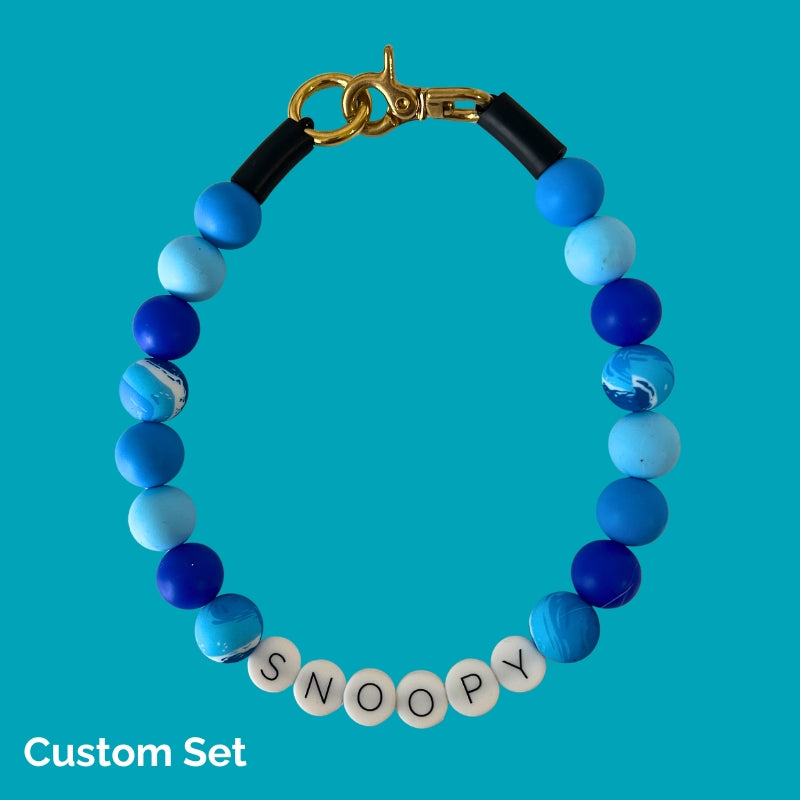 Silicone Beaded Dog Necklace