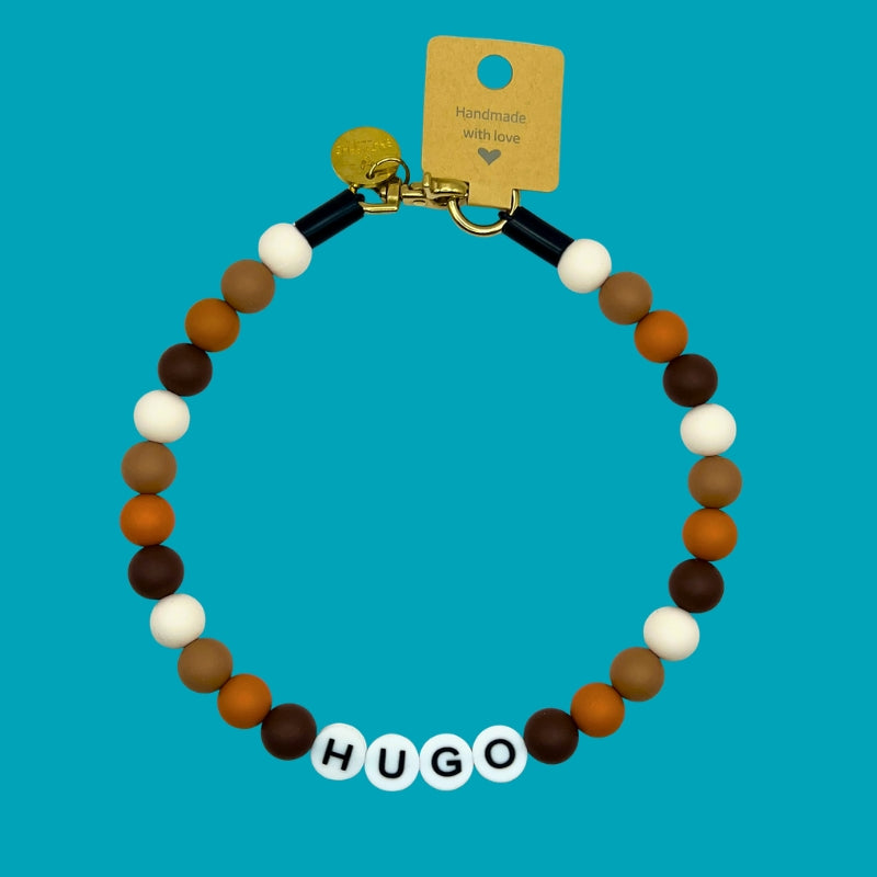 Silicone Beaded Dog Necklace - Custom Set
