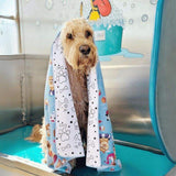 dog bath towel fur free