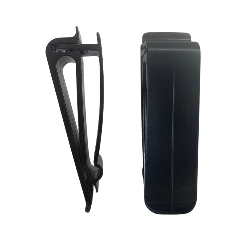 Salty Paws Silicone Treat Pouch Belt Accessory Clip front and side view close up
