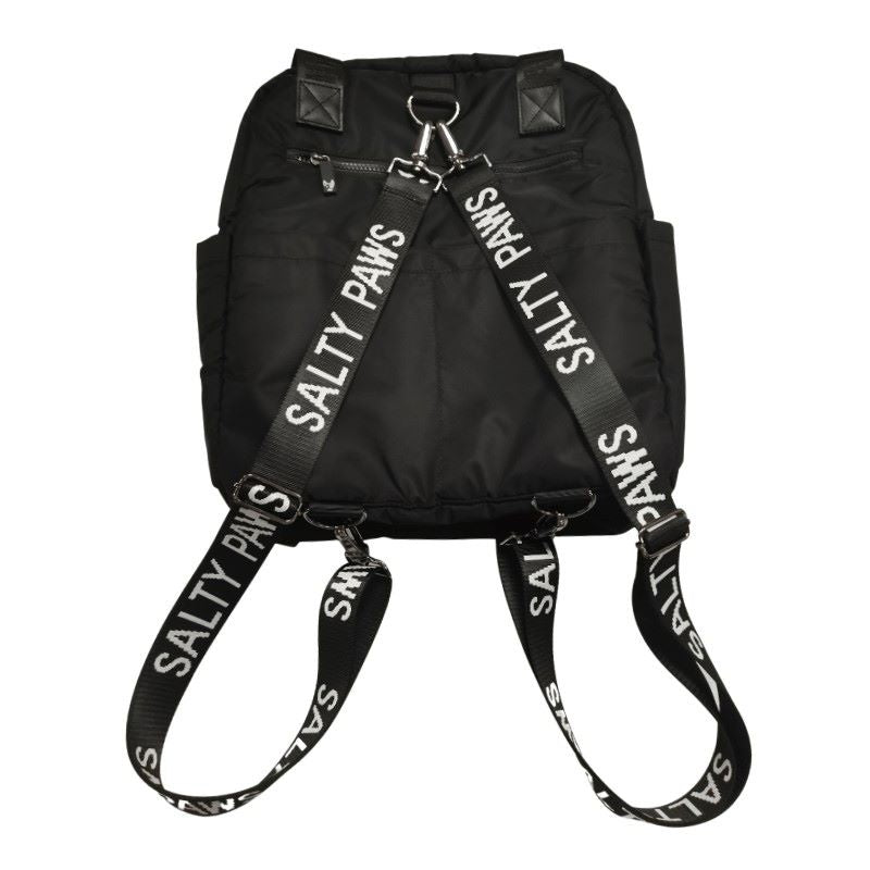 back view of Salty Paws Ultimate Adventure Grab Bag worn during outdoor dog walk