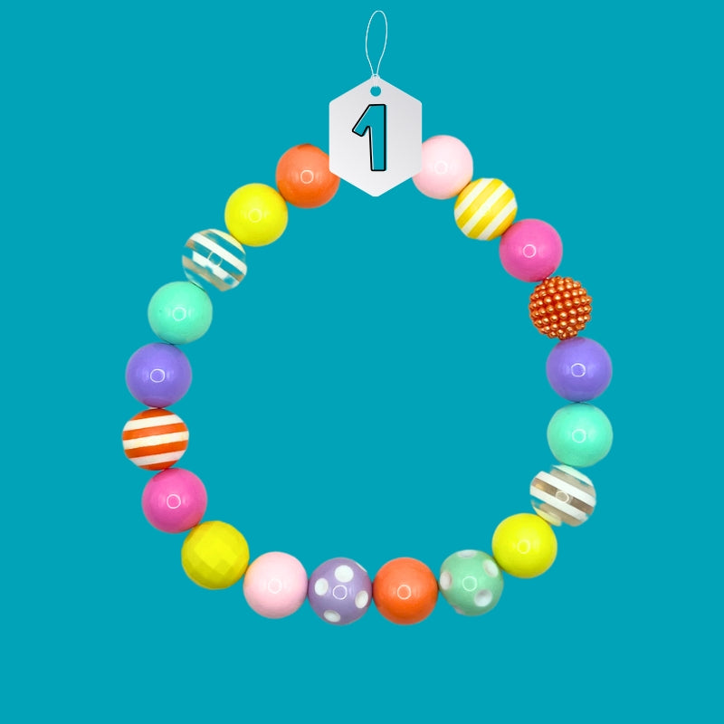 Bubblegum Beaded Dog Necklace