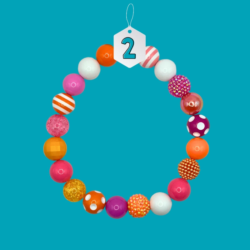 Bubblegum Beaded Dog Necklace