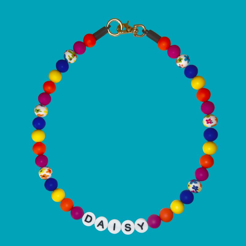 Silicone Beaded Dog Necklace
