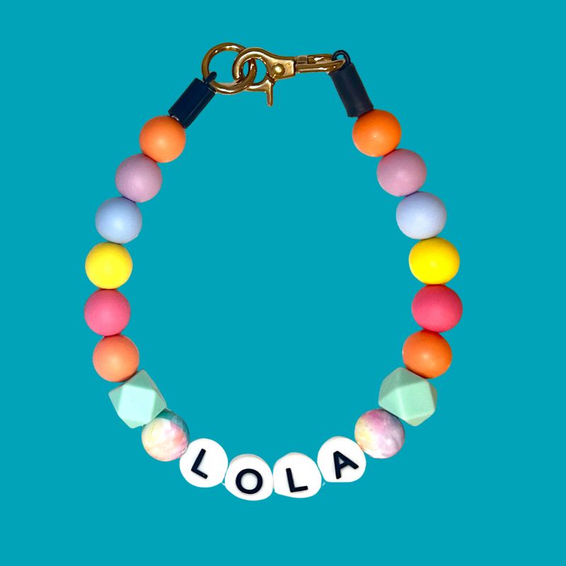 Silicone Beaded Dog Necklace
