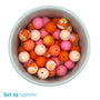Silicone Beaded Dog Necklace - Set 25