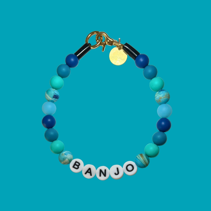 Silicone Beaded Dog Necklace - Set 29