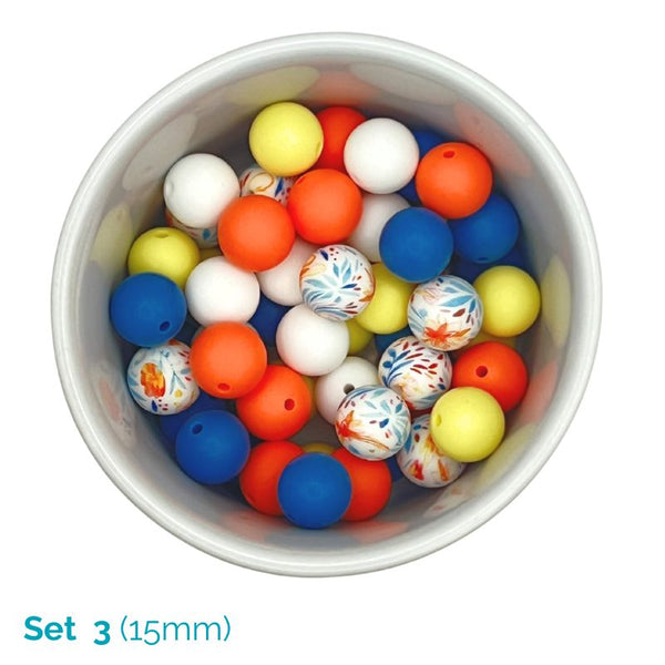 Silicone Beaded Dog Necklace - Set 3