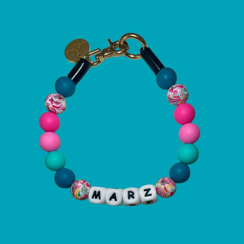 Silicone Beaded Dog Necklace - Set 34