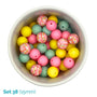 Silicone Beaded Dog Necklace - Set 38