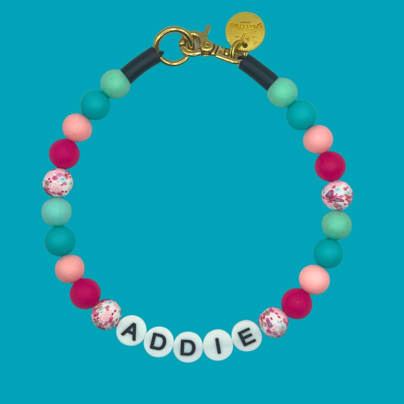 Silicone Beaded Dog Necklace | Personalised and Custom Made