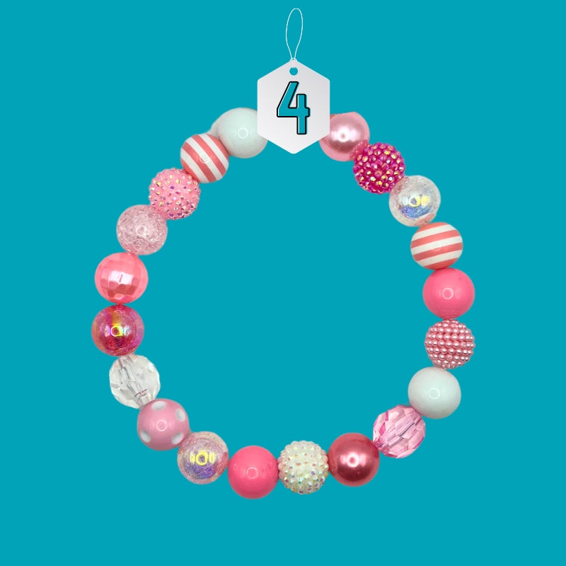 Bubblegum Beaded Dog Necklace
