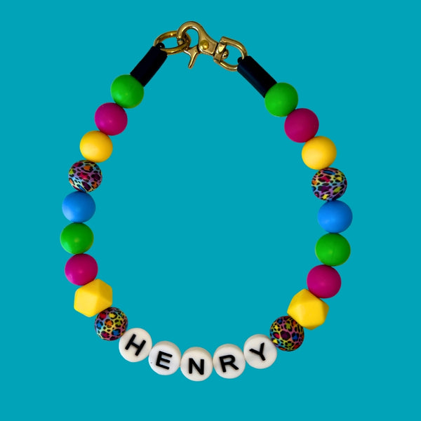 Silicone Beaded Dog Necklace - Set 42