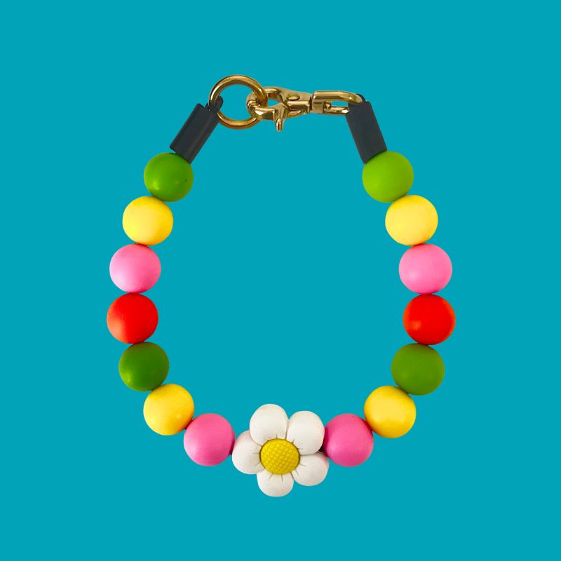 Silicone Beaded Dog Necklace