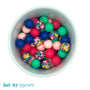 Silicone Beaded Dog Necklace - Set 67