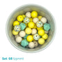 Silicone Beaded Dog Necklace - Set 68