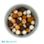 Silicone Beaded Dog Necklace - Set 75