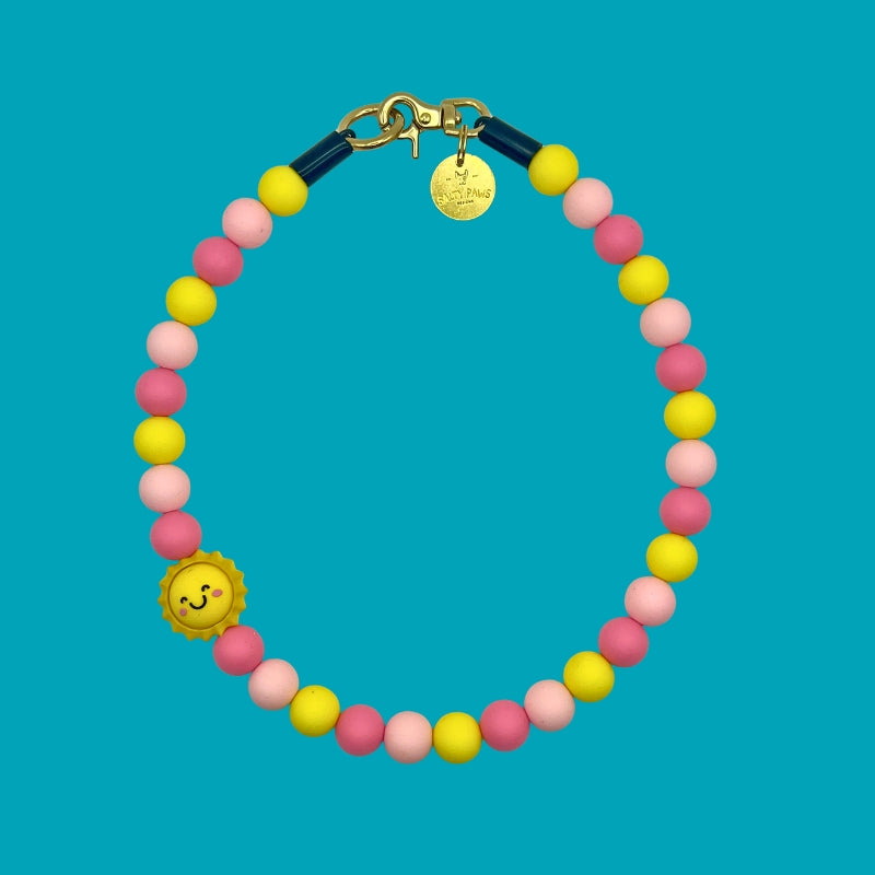 Silicone Beaded Dog Necklace - Set 83