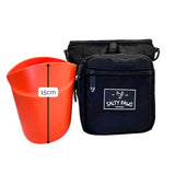 SnapLock Pro Silicone Insert in orange 15cm height shown with dog training pouch