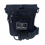 Salty Paws SnapLock Pro Training Pouch in black with quick release belt clip front view