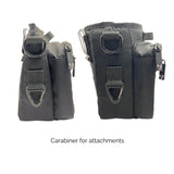 SnapLock Pro Training Pouch side view showing carabiner attachment and finger loop detail