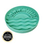 Salty Paws Sunset Slow Feeder in green original design with sun and ocean wave pattern