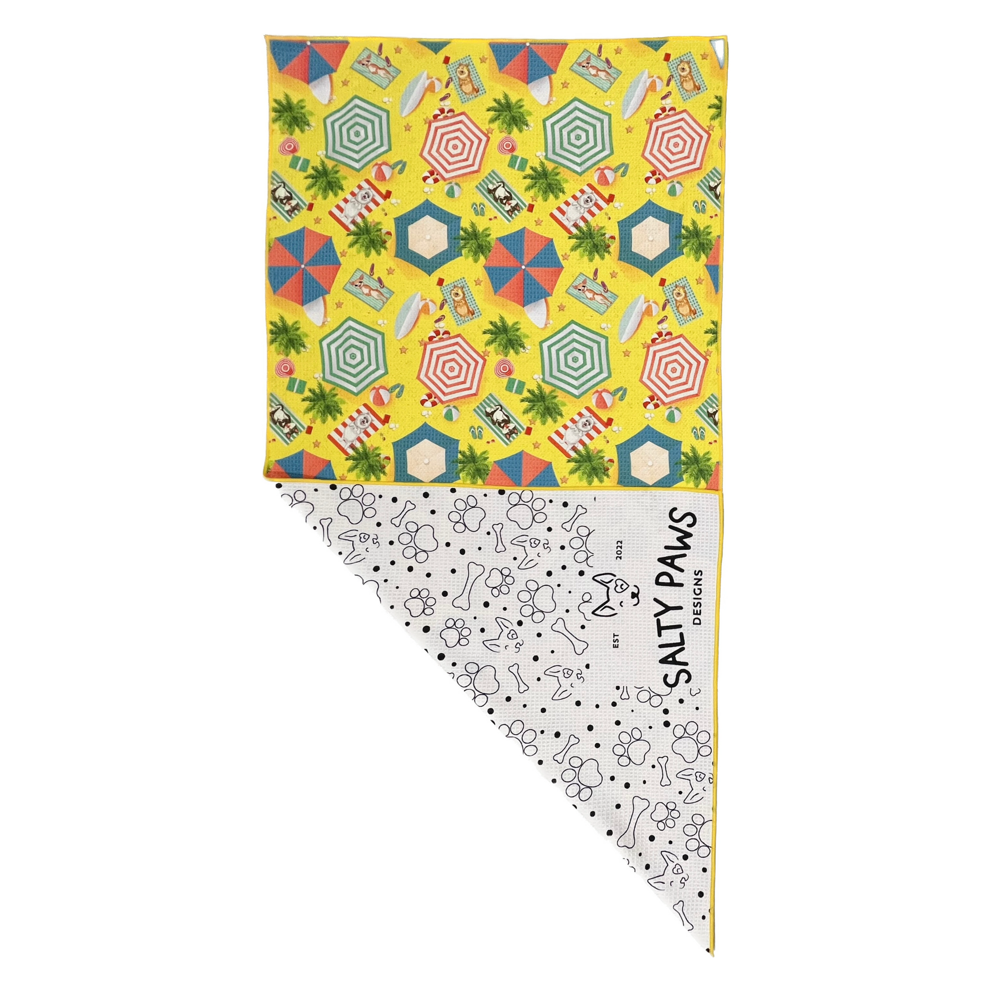 Life s a Beach Adventure Towel Salty Paws Design